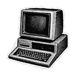 Retro computer collage